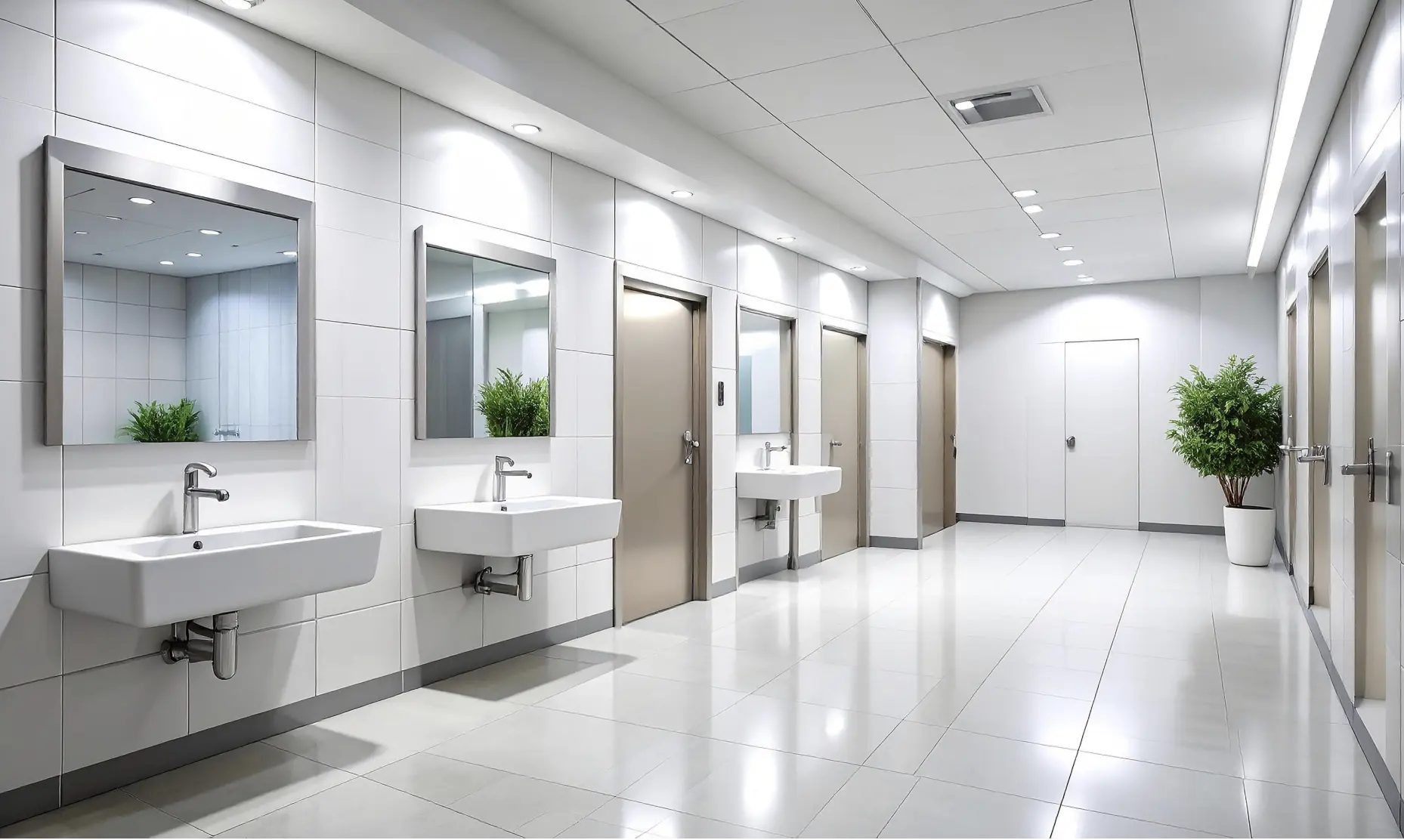 restroom sanitization services by EEB Cleaning Services